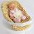Siège auto pour poupée vichy camel Blanc, rose 3 - vertbaudet enfant 