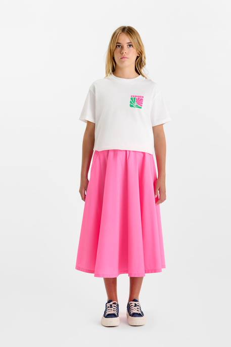 Jupe evasée, patineuse olenagi Pink fluo 2 - vertbaudet enfant 