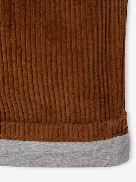 Pantalon large garçon cappuccino+lichen 7 - vertbaudet enfant 