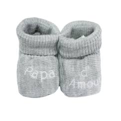 Chaussures-Chaussures bébé 17-26-Chaussons naissance - message papa d'amour
