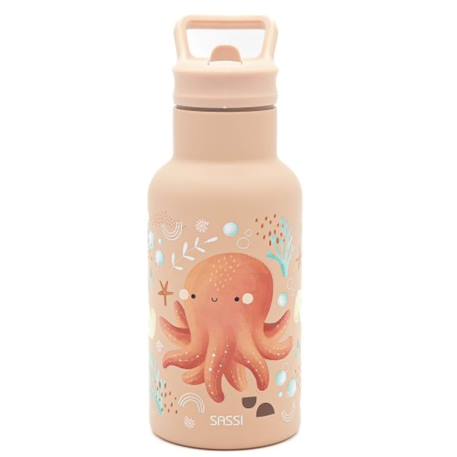 Bouteille isotherme slurpy la pieuvre 350 ml Rose 6 - vertbaudet enfant 
