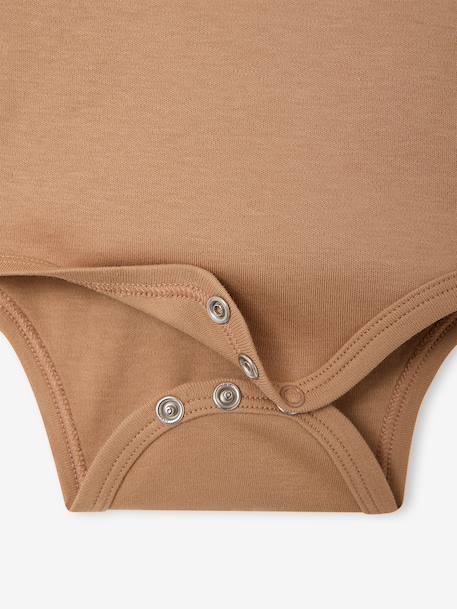 Lot de 2 bodies naissance manches longues cappuccino+rose pâle+vert sauge 7 - vertbaudet enfant 