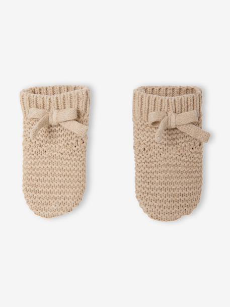 Ensemble 3 pièces naissance mixte beige chiné 4 - vertbaudet enfant 
