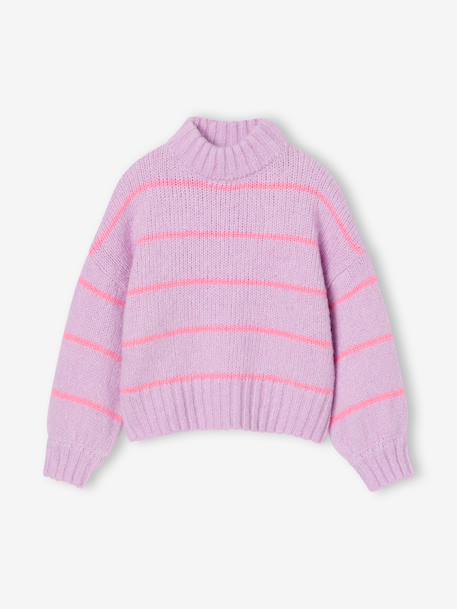 Pull loose fille violet 4 - vertbaudet enfant 