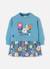 Robe en molleton imprimée fleurs Bleu 2 - vertbaudet enfant 