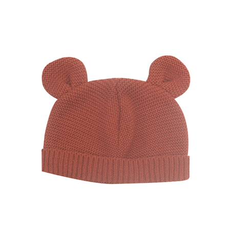 Bébé-Accessoires-Chapeau-Bonnet en maille avec des petites oreilles