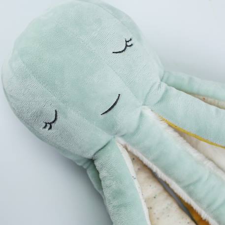 Peluche poulpie la pieuvre #cce8d2+#ece7d8+#edbe00+Blanc 3 - vertbaudet enfant 