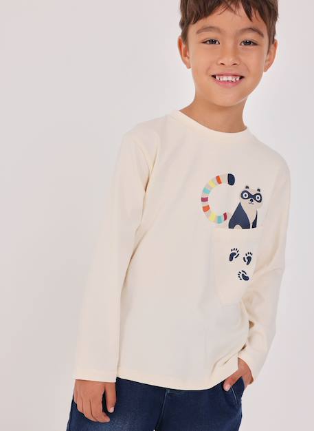 Garçon-T-shirt garçon en maille imprimé panda