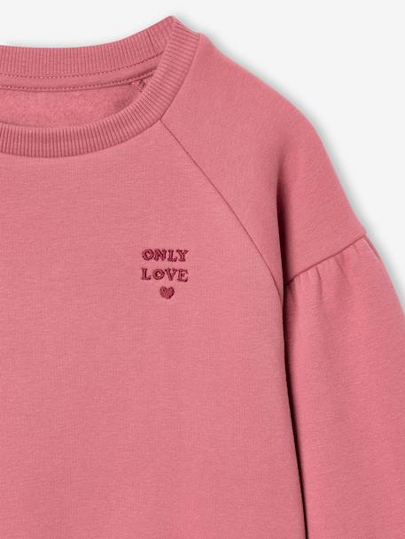Robe bi-matière fille anthracite+corail+écru+mauve+vert sauge 14 - vertbaudet enfant 