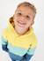 Sweat-shirt garçon en molleton à capuche Vert 1 - vertbaudet enfant 