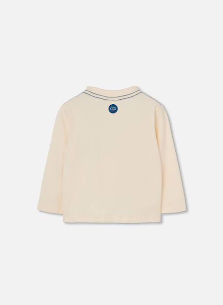 T-shirt garçon en maille imprimé panda Blanc 3 - vertbaudet enfant 