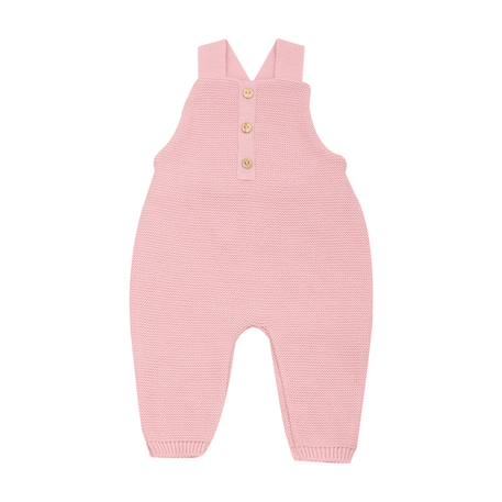 Salopette en maille #a0b5a5+#caab8a+#d6bab2+#e0cda9 10 - vertbaudet enfant 