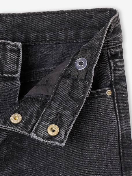 Jean large fille denim noir 3 - vertbaudet enfant 