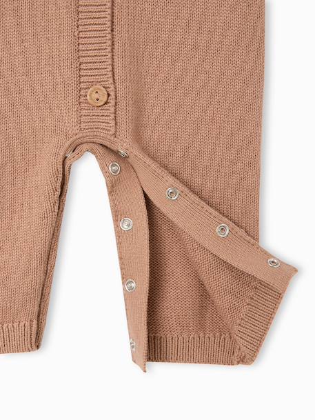 Combinaison bébé à capuche manches longues beige 4 - vertbaudet enfant 