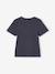 T-shirt manches courtes fille cropped encre+noir 2 - vertbaudet enfant 