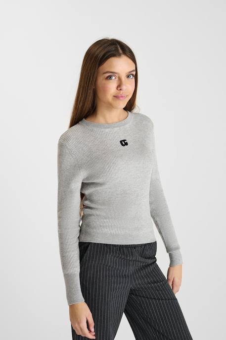 Pull stefygi Grey melange 3 - vertbaudet enfant 