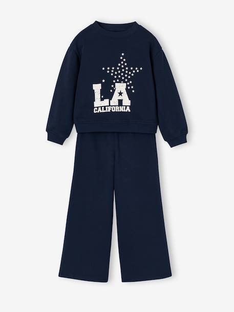 Ensemble sport enfant fille marine 1 - vertbaudet enfant 