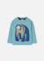 T-shirt garçon maille imprimé ours Vert 2 - vertbaudet enfant 