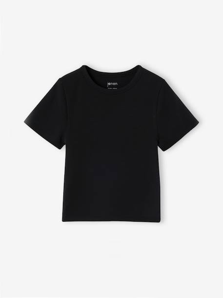 Lot de 2 T-shirts courts fille encre+vieux rose 8 - vertbaudet enfant 