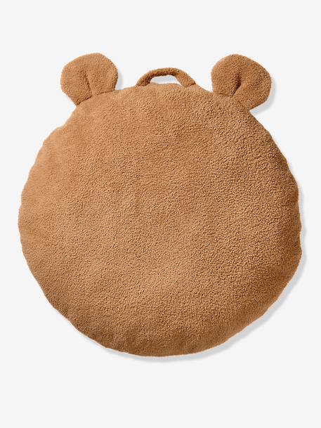 Coussin de sol ourson sherpa beige 3 - vertbaudet enfant 