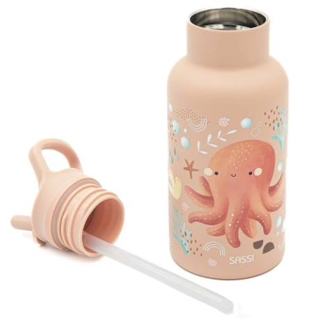 Bouteille isotherme slurpy la pieuvre 350 ml Rose 5 - vertbaudet enfant 