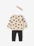 Ensemble bébé fille 3 pièces sweat + legging + bandeau personnalisable anthracite+Léopard+marine 5 - vertbaudet enfant 