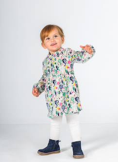 Bébé-Robe, jupe-Robe bébé en maille imprimée arbres