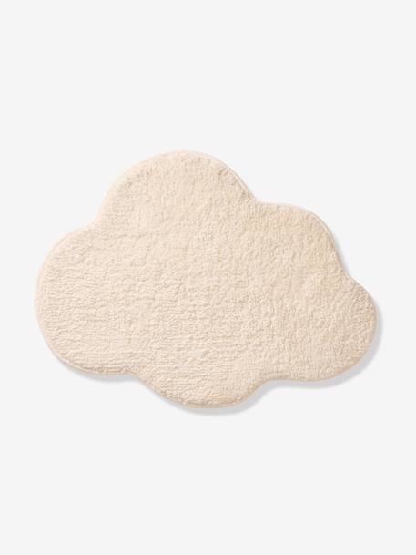 Tapis enfant doux forme nuage écru+rose poudré+vert sauge 1 - vertbaudet enfant 