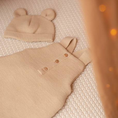 Salopette en maille #a0b5a5+#caab8a+#d6bab2+#e0cda9 8 - vertbaudet enfant 