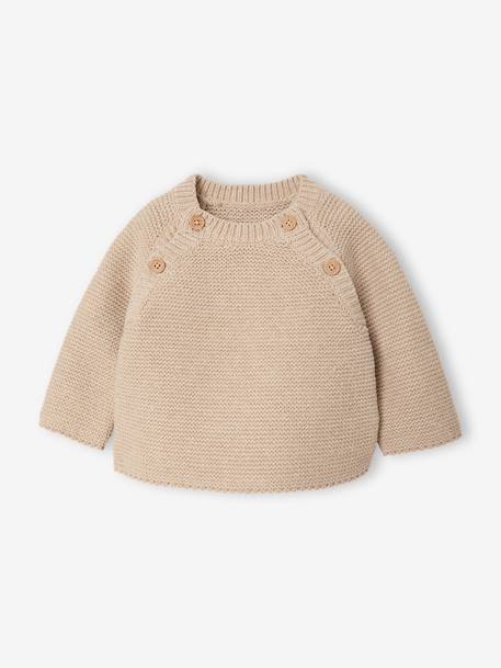 Ensemble 3 pièces naissance mixte beige chiné 2 - vertbaudet enfant 
