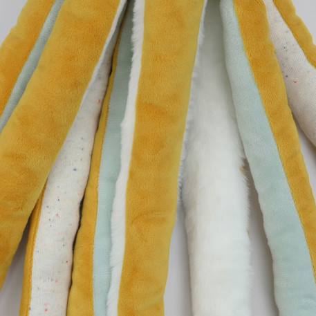 Peluche poulpie la pieuvre #cce8d2+#ece7d8+#edbe00+Blanc 14 - vertbaudet enfant 