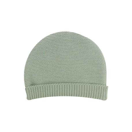 Trousseau naissance bébé en maille #a0b5a5+#b27068+#edbe00+#ffffff 3 - vertbaudet enfant 
