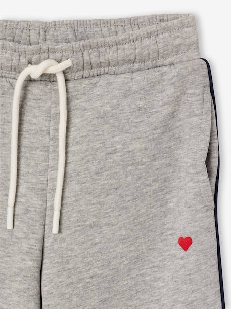 Ensemble jogging fille sweat zippé gris chiné 12 - vertbaudet enfant 