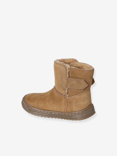 Chaussures premiers pas bébé boots cuir marron 3 - vertbaudet enfant 