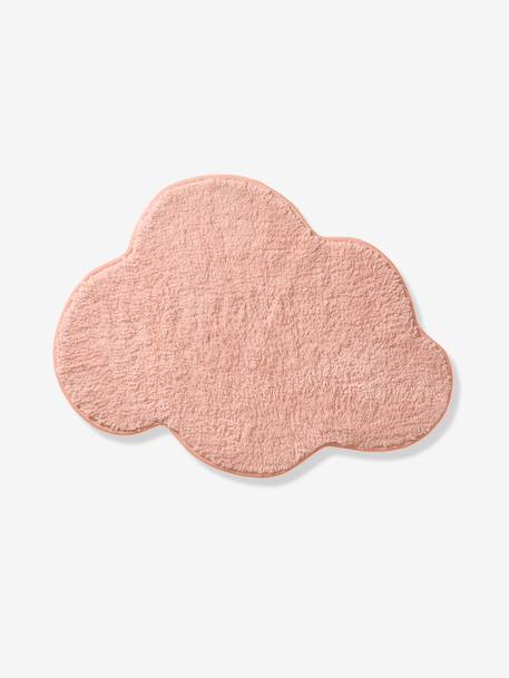 Tapis enfant doux forme nuage écru+rose poudré+vert sauge 3 - vertbaudet enfant 