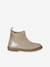 Boots enfant en cuir zippées jaune d'or 2 - vertbaudet enfant 