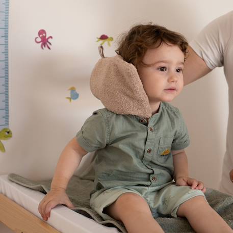 Gants de toilette bébé #cce8d2+#d5d5d5+#e0cda9+#f2dddb 6 - vertbaudet enfant 