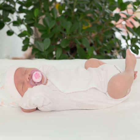 Body bébé ouverture croisé sophie la girafe® #b0cce6+#f2dddb+#ffffff 5 - vertbaudet enfant 