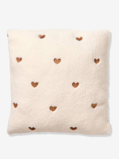 Coussin en bouclette coeur écru 2 - vertbaudet enfant 