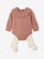 Ensemble barboteuse et collants naissance blush 1 - vertbaudet enfant 