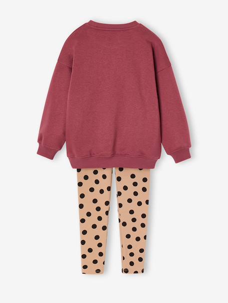 Ensemble sweat et legging fille violine 4 - vertbaudet enfant 