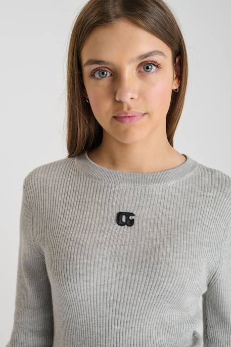 Pull stefygi Grey melange 6 - vertbaudet enfant 