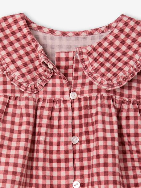 Blouse bébé imprimée en velours rose+vanille 3 - vertbaudet enfant 