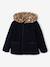 Manteau fille à capuche camel+marine 6 - vertbaudet enfant 