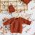Trousseau naissance bébé en maille #a0b5a5+#b27068+#edbe00+#ffffff 8 - vertbaudet enfant 