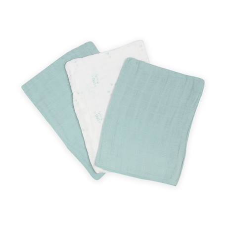 Fille-Peignoir de bain-Lot de 3 gants de toilette