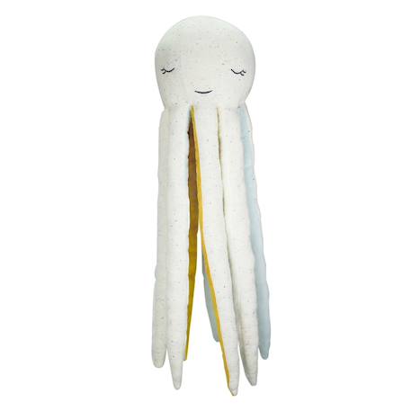 Peluche poulpie la pieuvre #cce8d2+#ece7d8+#edbe00+Blanc 4 - vertbaudet enfant 