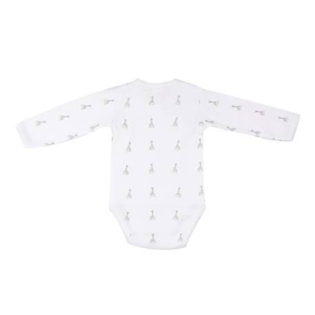 Body bébé ouverture croisé sophie la girafe® #b0cce6+#f2dddb+#ffffff 9 - vertbaudet enfant 