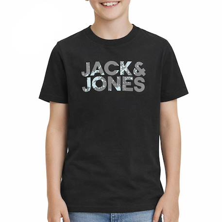 T-shirt garçon corp splash Noir 2 - vertbaudet enfant 