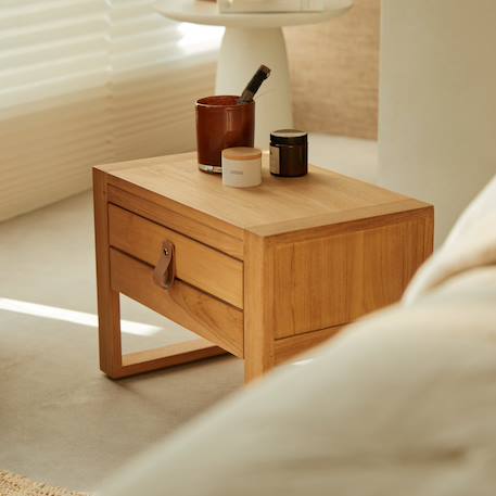 Chevet enfant en bois de teck minimalys Naturel 4 - vertbaudet enfant 